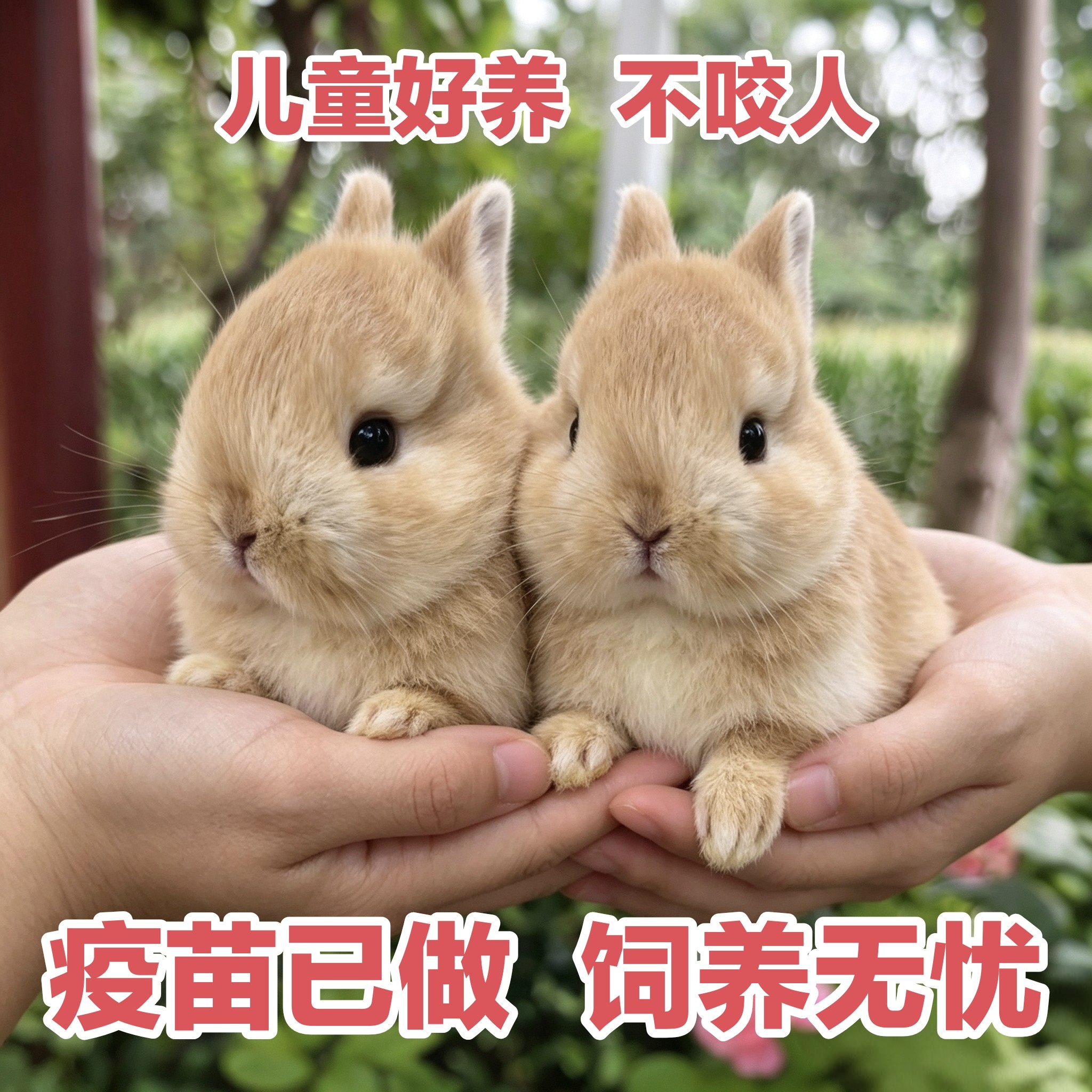 小兔子活物迷你侏儒公母一对可繁殖情侣款家养小型宠物垂耳兔活体图片