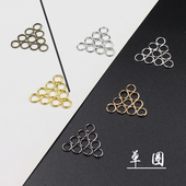 DIY手工串珠材料饰品配件开口圈O圈C圈 包约20克 1元 单圈 6色