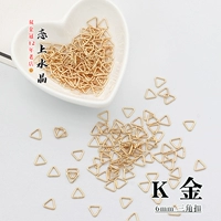 Светло -коричневая 6 треугольная пряжка k золото 3 грамма