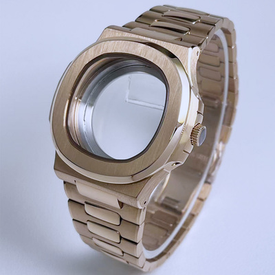 玫瑰金表壳配件适配NH35机芯