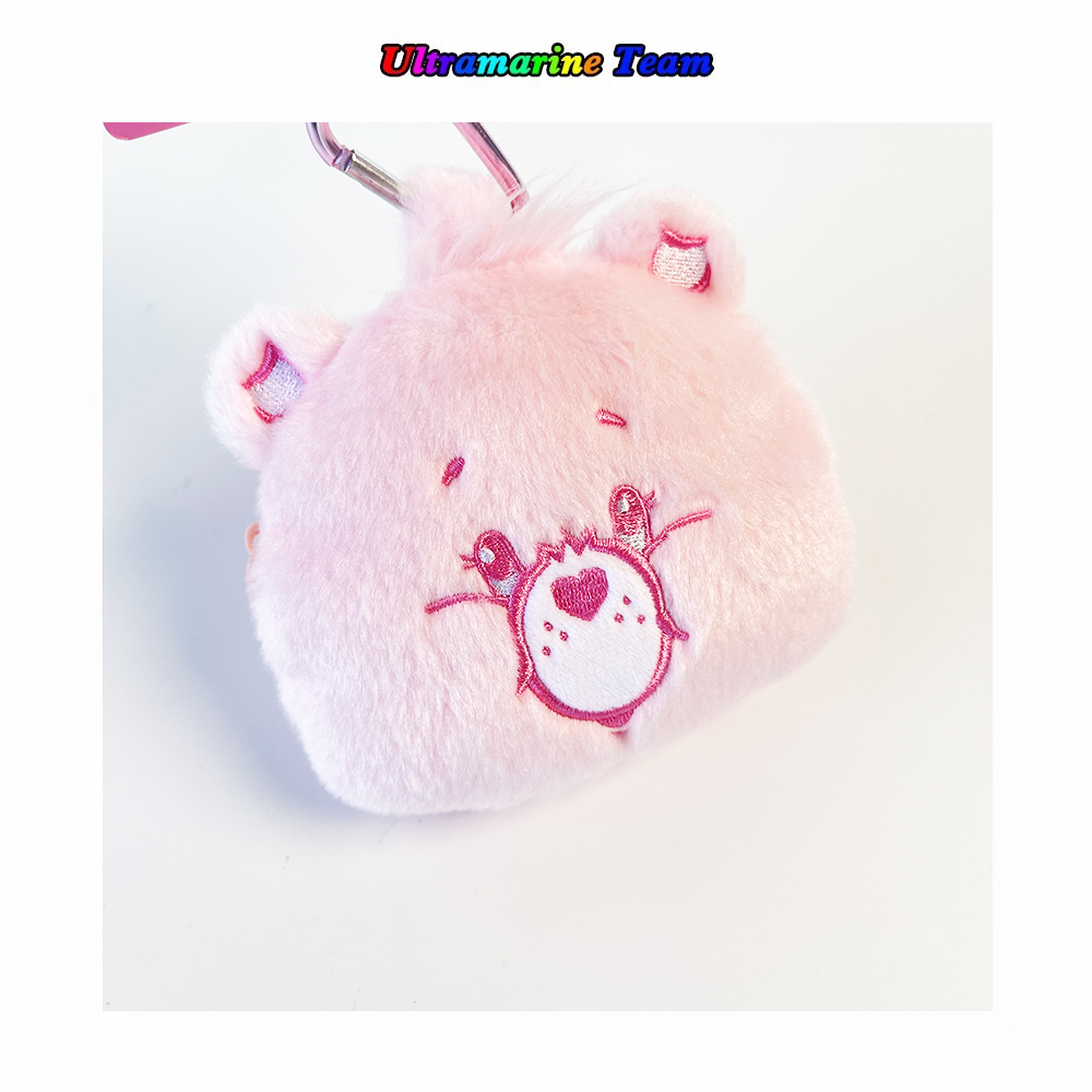 carebears爱心小熊彩虹粉熊头毛绒登山扣零钱包随行小包耳机包,模玩/动漫/周边/娃圈三坑/桌游,动漫背包/钱包/箱包,淘宝优惠券,粉丝福利购,淘宝优惠卷
