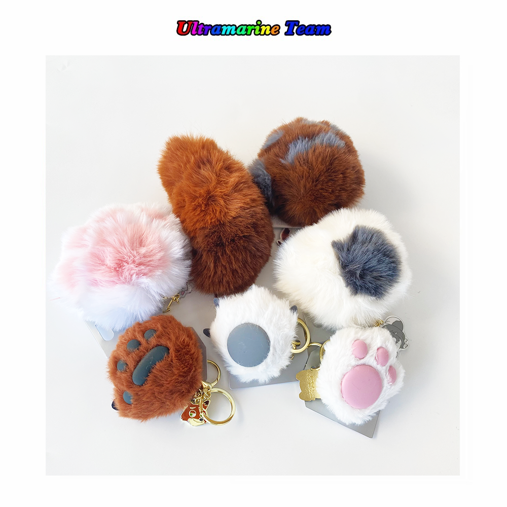 日本东迪 疯狂动物城狐尼克 时尚玛丽猫路西法猫毛绒爪爪尾巴挂件