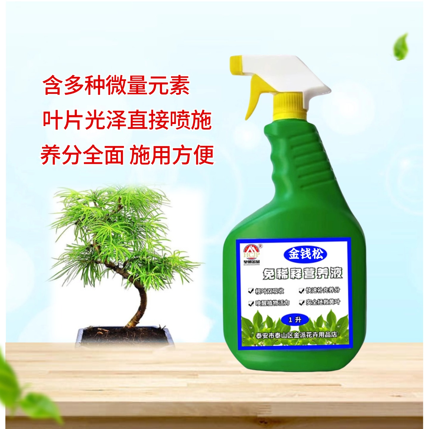 金钱松水杉盆景营养液