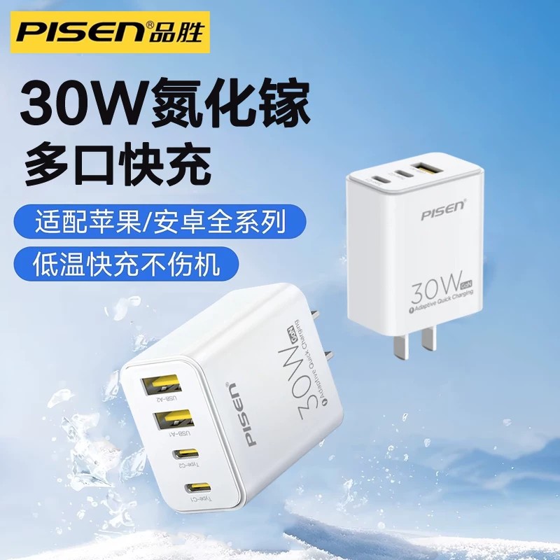 品胜PD快充双口充电器30W图片