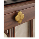 新中式 轻奢单孔室内小拉手 高端精雕抽屉橱柜衣柜门把手中古风家装