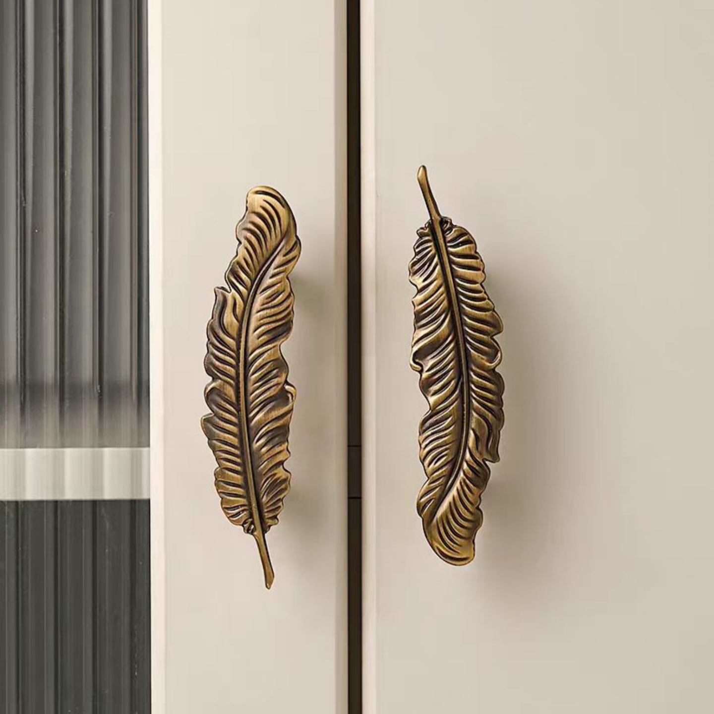 法式亮铬美式轻奢衣柜橱柜门拉手