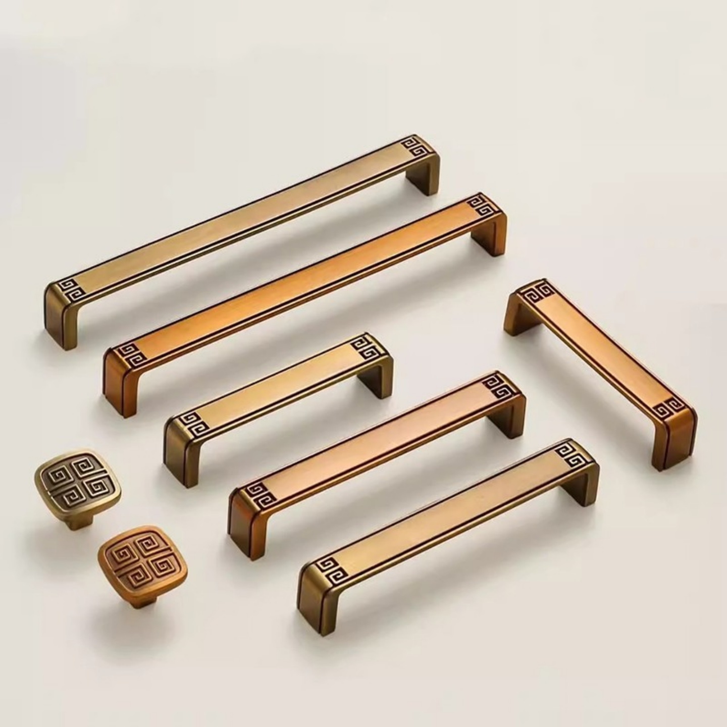 中式拉手橱柜柜门新中式合金门把