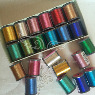 日本富士克 法式刺绣 金银线钩珠线法式钩针专用金属钩珠线串珠线