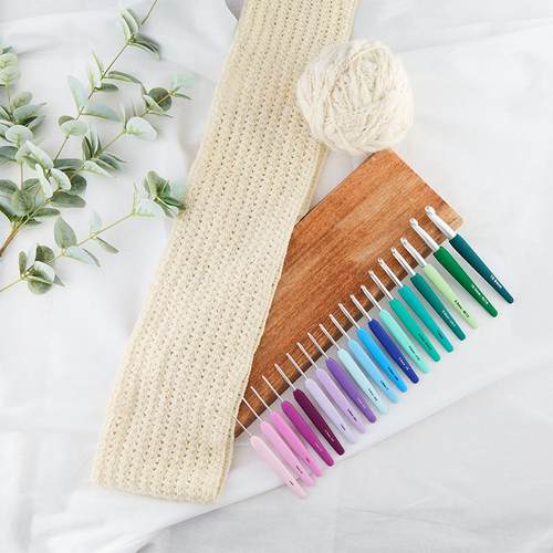 印度进口KnitPro Waves 铝质钩针 2.0-12.0mm编织工具 糖果色