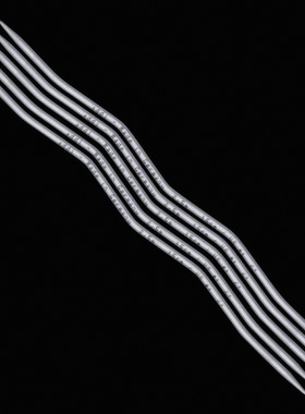 德国原装进口 addi 203-2铝制 蛇形波浪短直针 袜子针 弯针