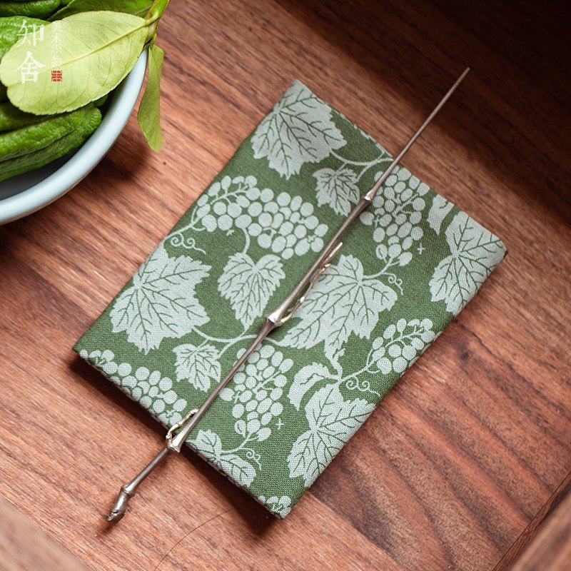 知舍吸水茶巾葡萄纹全棉手帕高端茶道茶配手工布艺中国色传纹样,餐饮具,茶巾,淘宝优惠券,粉丝福利购,淘宝优惠卷