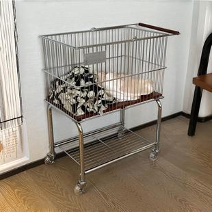 中古风双层移动脏衣篓家用浴室衣服收纳筐卫生间高颜值轻奢收纳篮