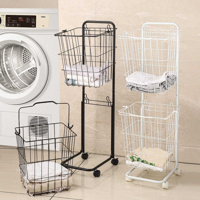 铁艺脏衣篮家用浴室洗衣篮子卫生间收纳衣篓置物架双层脏衣篓,收纳整理,脏衣篮,淘宝优惠券,粉丝福利购,淘宝优惠卷