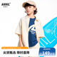 商场同款 时尚 安奈儿童装 衬衣夏新款 AB521640 男童翻领短袖