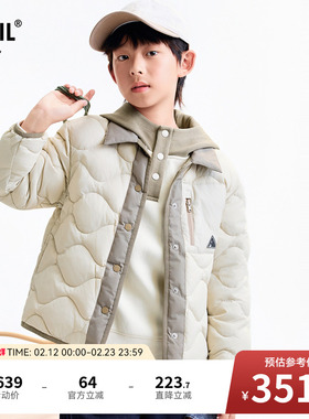 【商场同款】安奈儿童装男童短款羽绒服冬新款三防AB545137