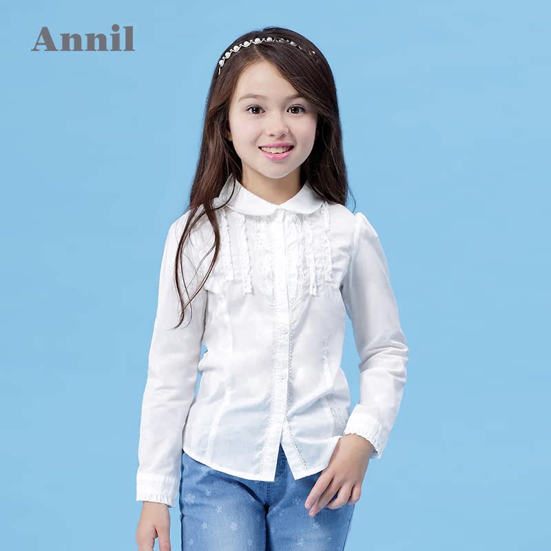 Chemise fille ANNIL à manche longue - Ref 2088956 Image 3