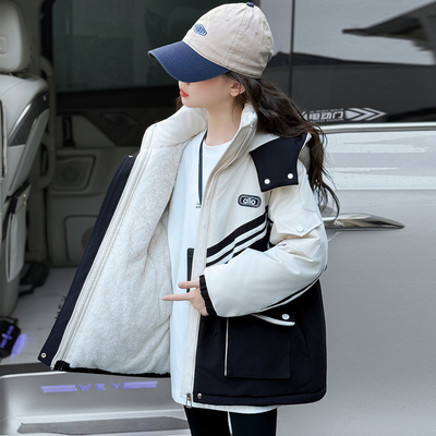女童冬装棉衣2025新款