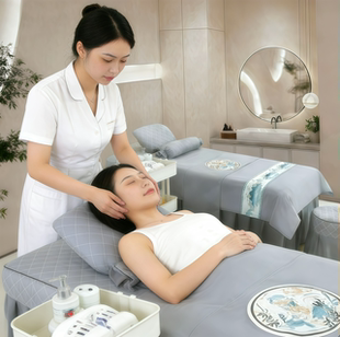 美容床罩四件套高档轻奢美容院专用新款按摩理疗床单床套四季通用