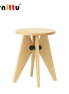 furnittu创意设计师家具北欧实木tabouret solvay/苏威小凳子边几