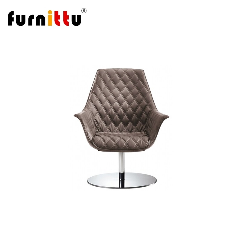 furnittu创意办公家具 kimera chair全真皮固定脚中班椅