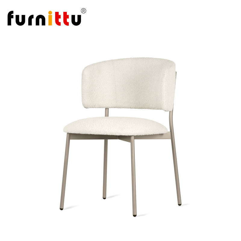 furnittu北欧设计师软包餐椅