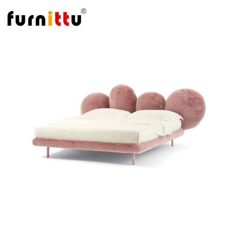 funrittu北欧创意云朵公主少女床