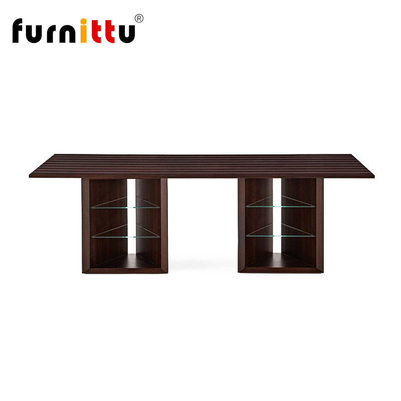 furnittu实木意式办公会议桌