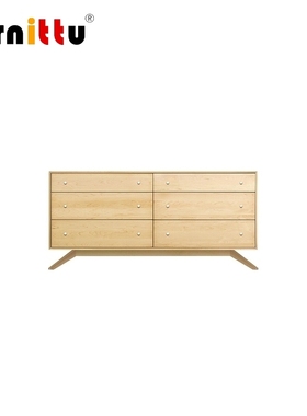 furnittu实木 设计师家具 astrid 6 drawers dresser/储物梳妆台