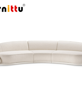 furnittu设计师家具 Ghidini 样板间酒店大堂半圆形 Abbracci沙发