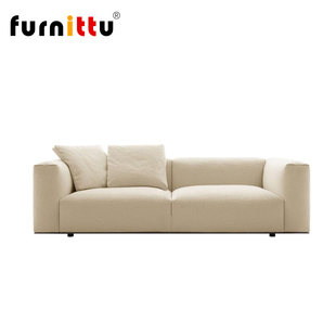 furnittu创意设计师家具意式极简组合布艺休闲DAMBODUE3座沙发