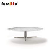 table furnittu定制设计师北欧简约客厅大理石圆形 tea 金属茶几