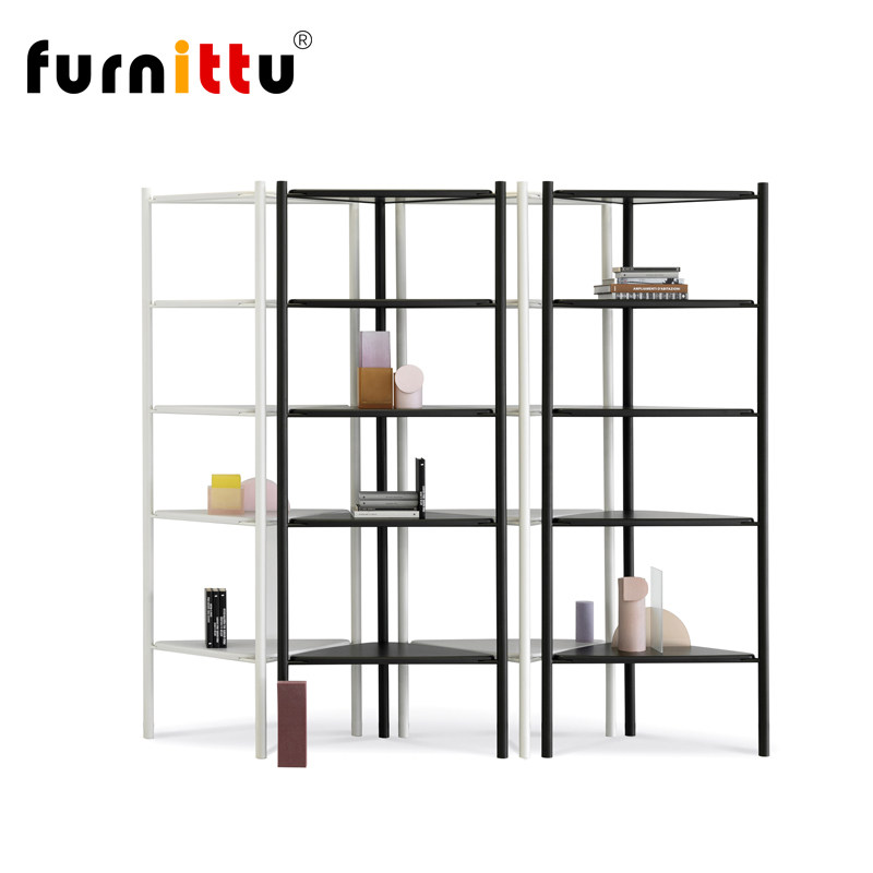 furnittu设计师家具北欧书房铁艺多层书架客厅家用rook三角置物架