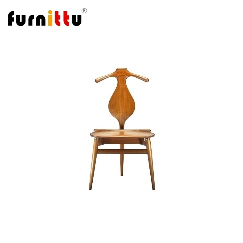 furnittu实木简约现代餐椅
