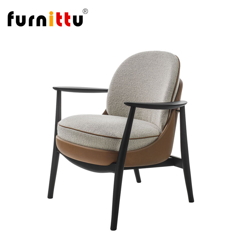 furnittu实木北欧沙发