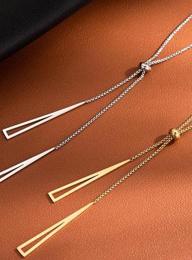 合金项链 百搭小众首饰品高级感气质长款项链2025时尚轻奢简约