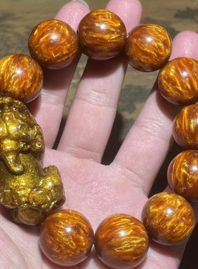 非金属亚克力手链 金丝貔貅单圈手链时尚轻奢素款手工极简百搭