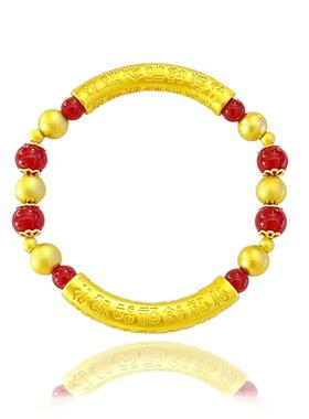 合金手链 古法时尚精美素款传承弯管手链时髦流行百搭优雅简约