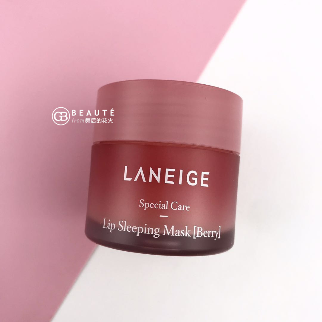 Laneige/兰芝唇膜睡眠滋润淡化唇纹唇色唇部去角质20g草莓现货