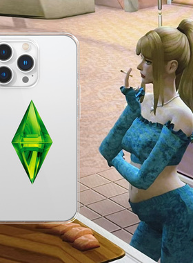 Kristem原创设计模拟门永存模拟人生游戏sim4适用于苹果i15proi14i16Proi17华为oppo三星透明手机壳