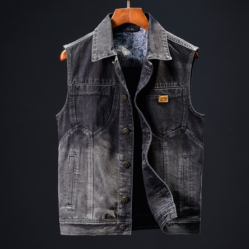 男装牛仔外套百搭上衣马甲