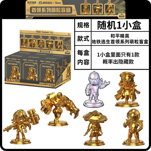 和平精英地铁逃生首领盲盒模型人