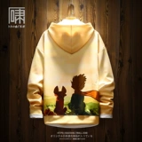 Мультяшная японская толстовка с капюшоном, куртка, градиент