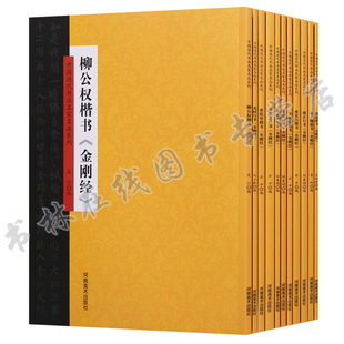 金刚经临摹字帖技法临摹鉴赏抄经 全套11册 中国历代书法名家董其昌柳公权黄庭坚文征明赵孟俯溥儒苏轼王绂张即之楷书行书金刚经书