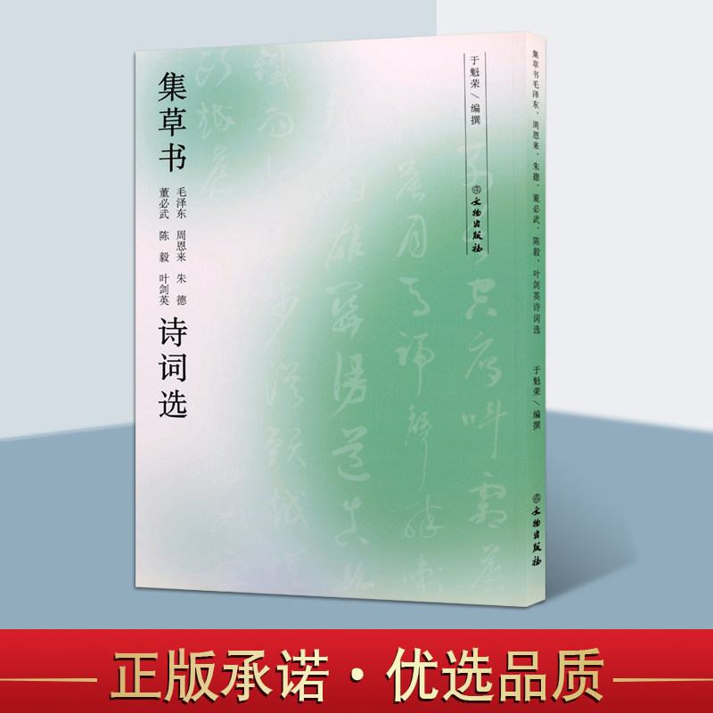 集草书 于魁荣著诗词选近代名家毛笔草书书法字帖珍藏自学临摹范本藏