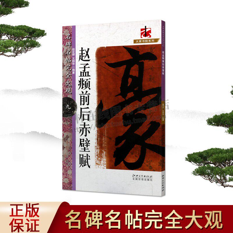 名碑名帖完全大观09赵孟頫前后赤壁赋  赵定群文师华 编  艺术书法