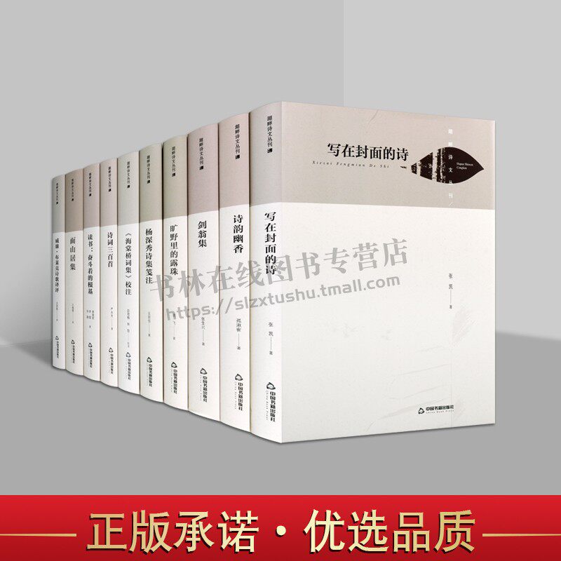 湖畔诗文丛刊系列:(套10册)(精装)剑翁集/写在封面的诗/面山居集/诗词三百首等 中国书籍出版社