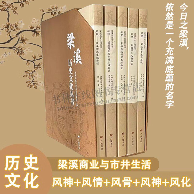 梁溪历史文化丛书【全五册】梁溪街巷掌故丛谈 政协无锡市梁溪区委员会 编 梁溪区地方历史文化普及读物合集 梁溪区史料 广陵书社