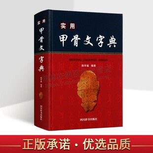 实用甲骨文字典 学习甲骨文字典 解析甲骨文字形字义殷墟甲骨文构形分析有音序和笔画索引便于查检 陈年福 著 四川辞书出版社