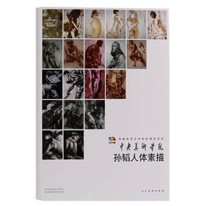 正版 中国高等艺术院校教学范本 中央美术学院 孙韬人体素描 人民美术出版社