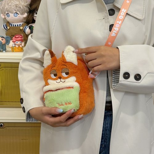 疯狂动物城小狐狸尼克毛绒斜挎包